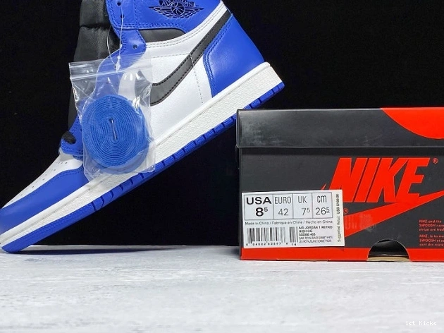 1st Kicks Shoes Royal Game 1 Jordan Air OG 555088-403 0715
